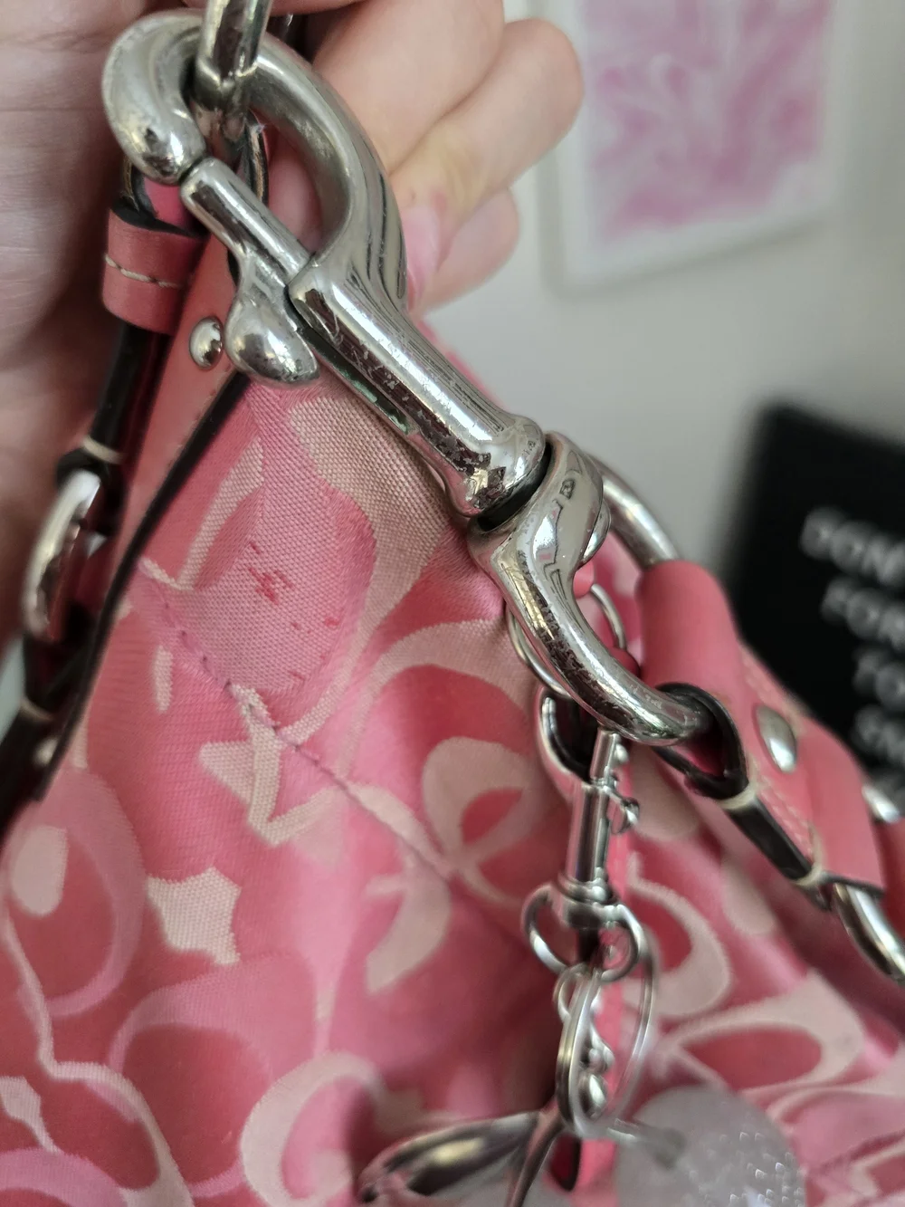 Y2k Pink Coach Carly Optics W/Cherry Charm
